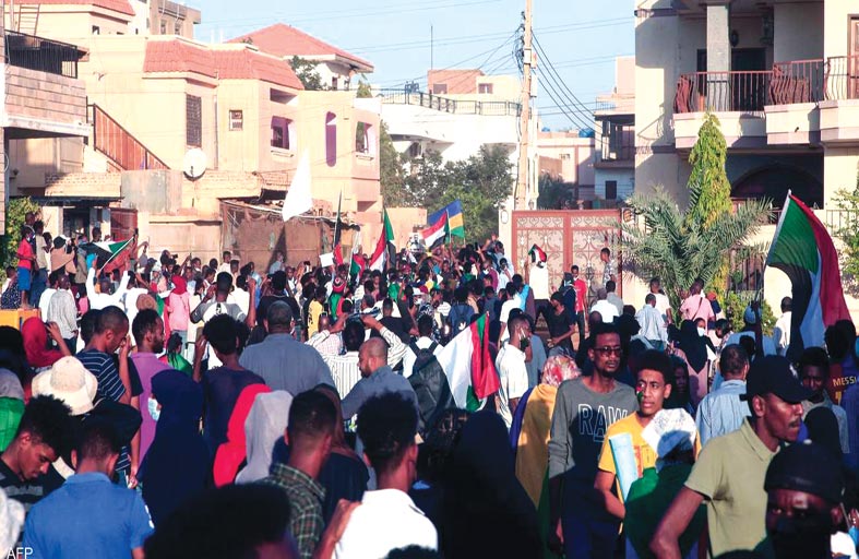 الأمن السوداني يفرق تظاهرة قرب القصر الجمهوري 
