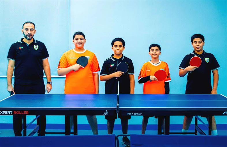 فريق تنس الطاولة بنادي دبا الحصن الرياضي الثقافي يواصل تدريباته المكثفة استعداداً للموسم الرياضي الجديد