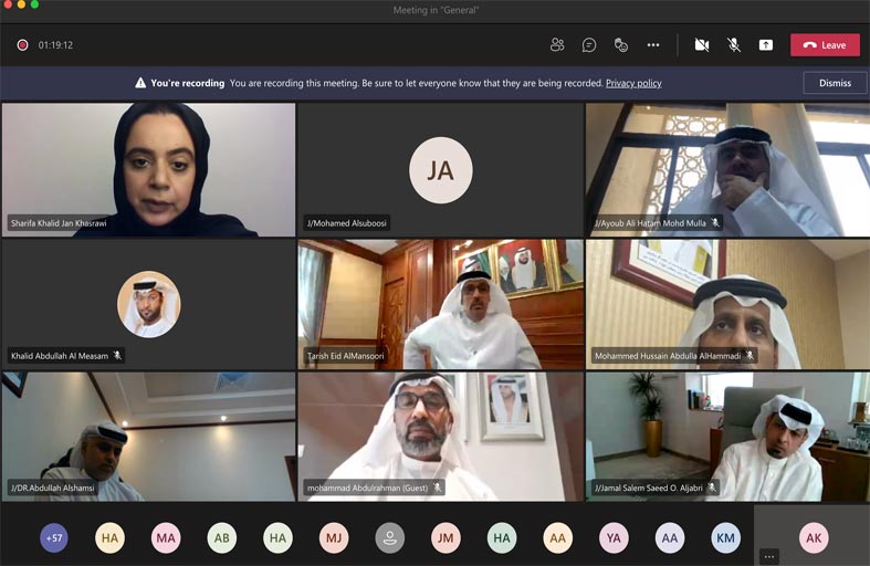 مدير عام محاكم دبي يدشن عن بعد التقرير السنوي لعام 2020