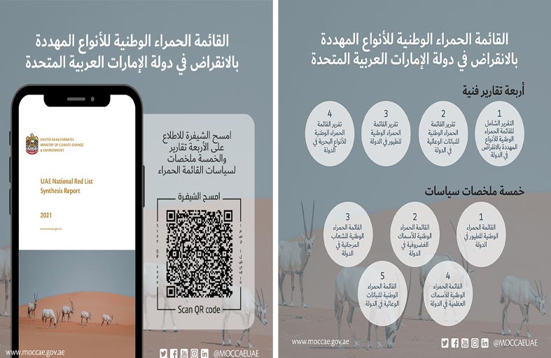 التغير المناخي والبيئة تطلق القائمة الحمراء الوطنية للأنواع المهدد بالانقراض في الدولة