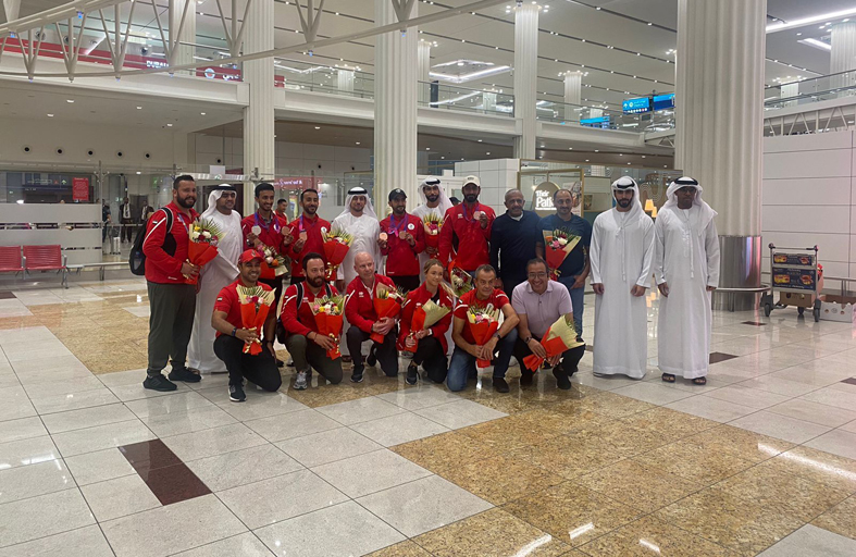 بعد تتويجه بـ3 ميداليات في «آسياد الصين».. استقبال حافل لمنتخب قفز الحواجز