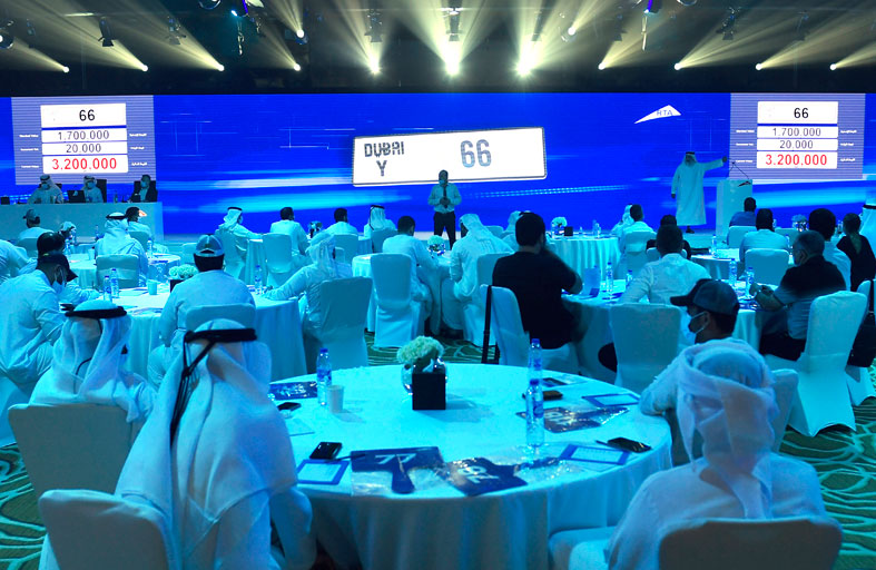 أكثر من 36 مليون درهم حصيلة المزاد العلني الرابع بعد المائة للأرقام المميزة في دبي