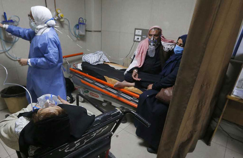مستشفيات دمشق واللاذقية تعج بمرضى كوفيد