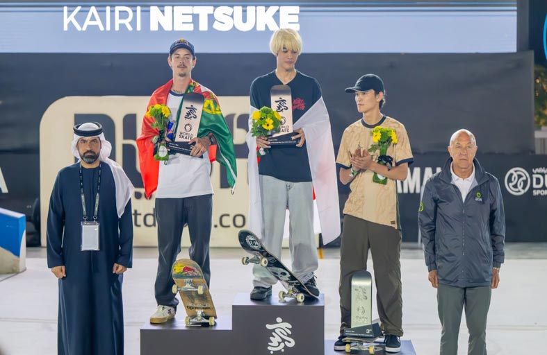 اليابان تتصدر نهائيات جولة ستريت لمحترفي التزلج على الألواح