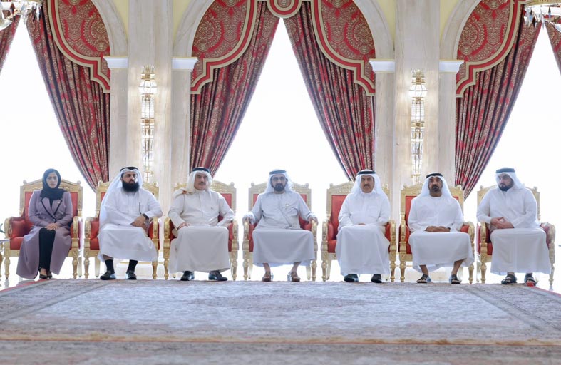 محمد بن راشد يستقبل رئيس مجلس النواب البحريني 