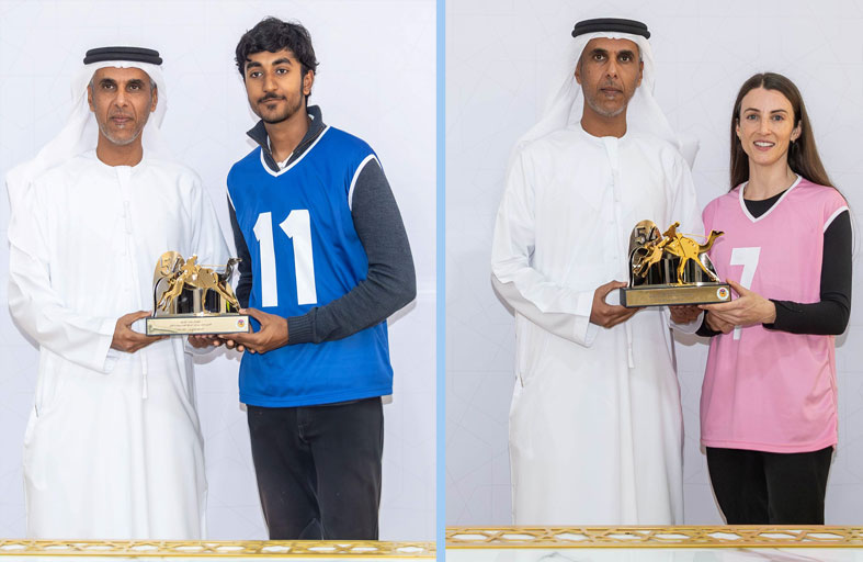 مركز حمدان بن محمد لإحياء التراث يشارك في ماراثون رحلة الهجن 