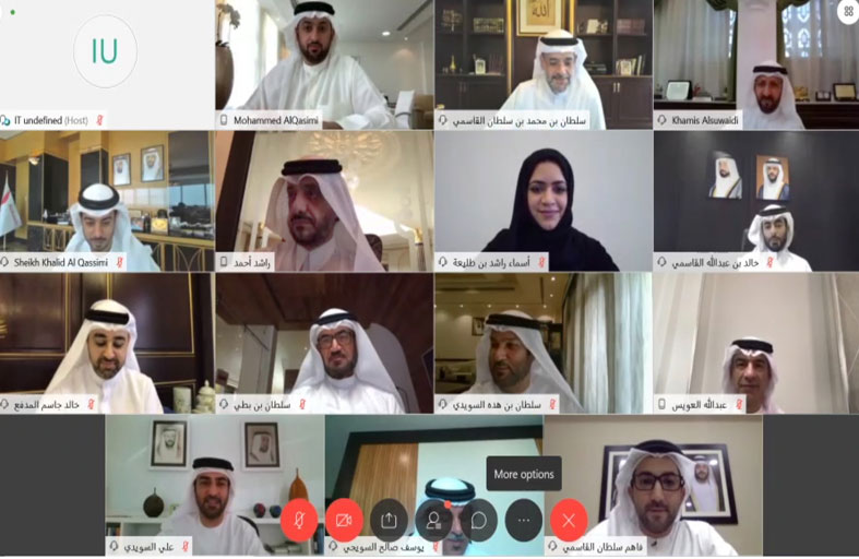 ولي عهد الشارقة يترأس اجتماع المجلس التنفيذي عن بعد