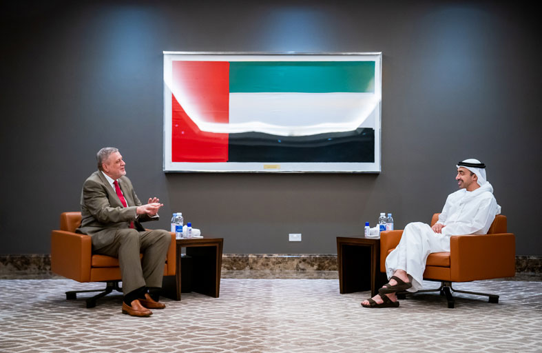 عبدالله بن زايد يستقبل مبعوث الأمين العام للأمم المتحدة إلى ليبيا