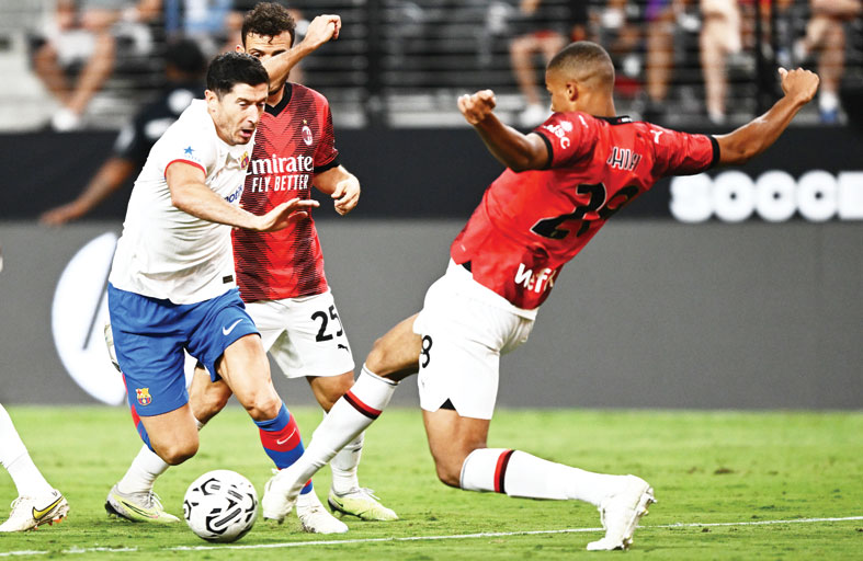 برشلونة يفوز على ميلان في ختام جولة الأبطال الودية