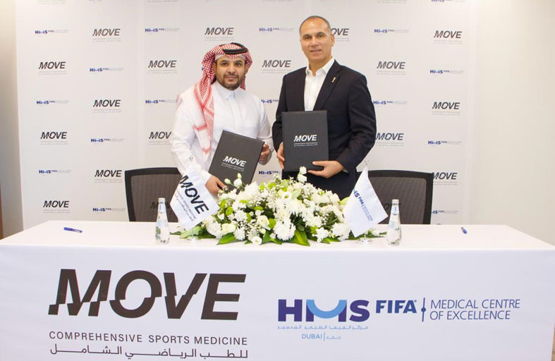 مركز «فيفا» الطبي بدبي يوقع اتفاقية تعاون مع مركز «موف» للطب الرياضي بالرياض