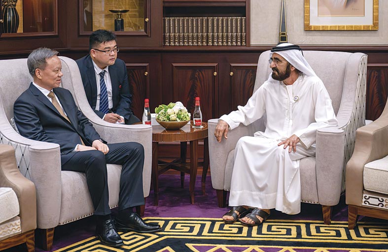 محمد بن راشد يؤكد عمق علاقات التعاون والصداقة بين الإمارات والصين 