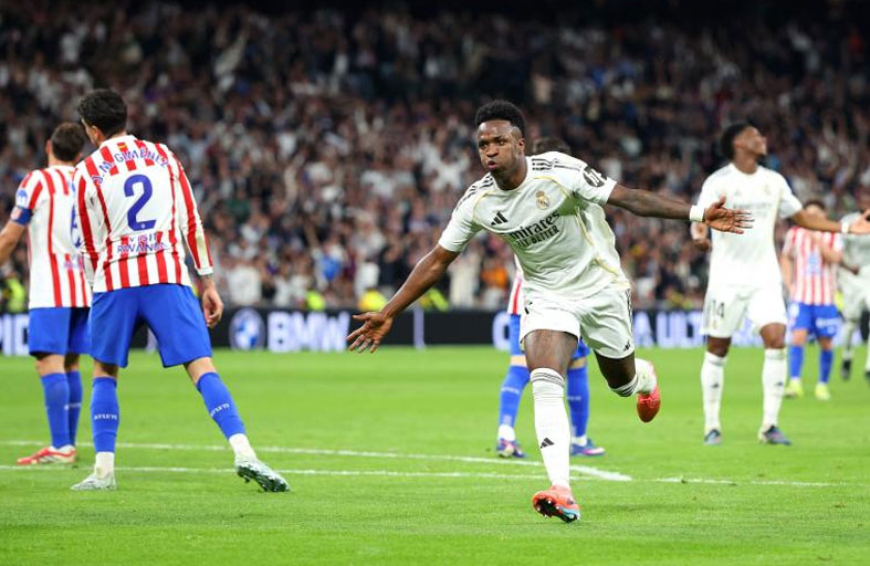 فينيسيوس يقود الريال لحسم الديربي والاستمرار في مطاردة برشلونة 