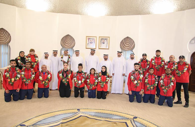 استقبال بالورود لبعثة منتخب ألعاب القوى المشاركة في بطولة غرب آسيا