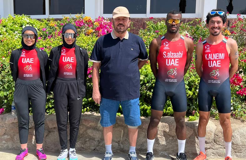 ‎الإمارات تحصد 5 ميداليات في البطولة العربية والإفريقية للترايثلون في مصر 