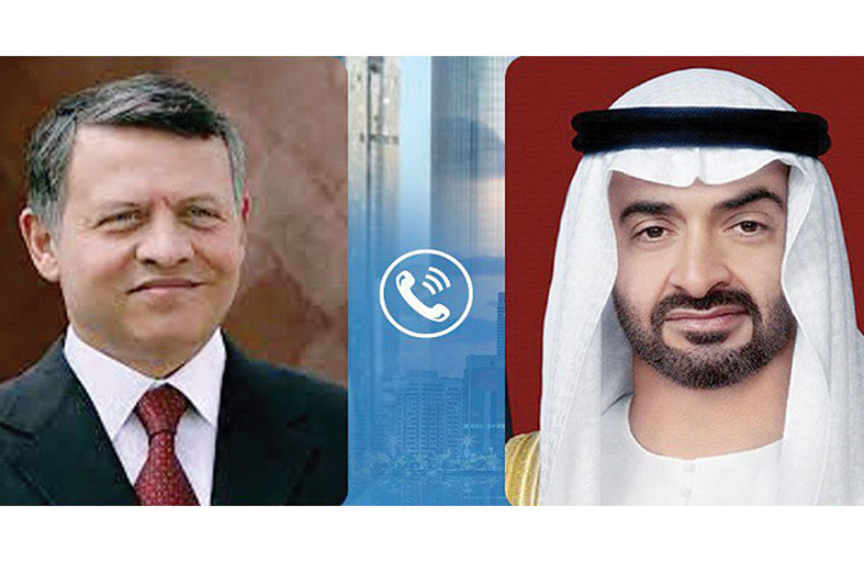 محمد بن زايد يطمئن على صحة ملك الأردن بعد العملية الجراحية