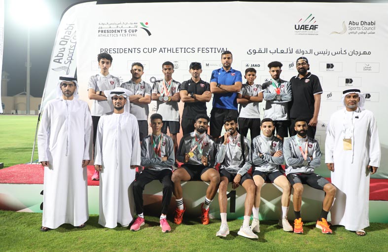 3 ذهبيات و5 فضيات لفريق الحمرية لألعاب القوى في كأس رئيس الدولة