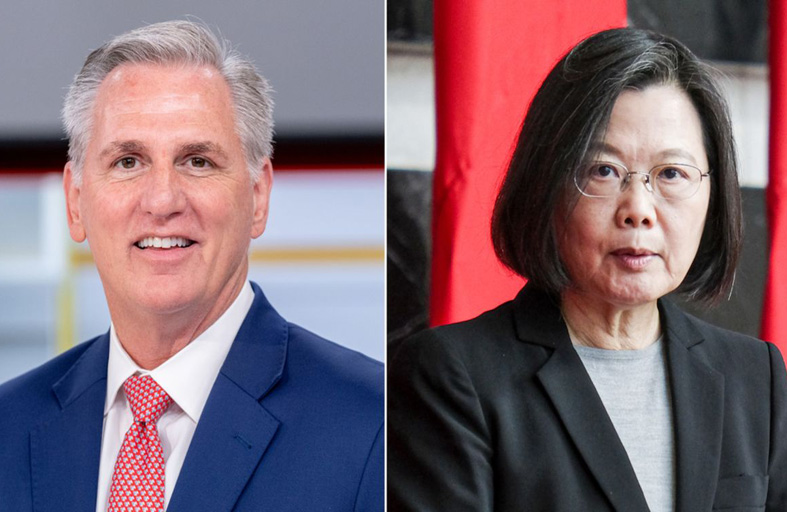 رئيس مجلس النواب الأميركي يلتقي رئيسة تايوان في كاليفورنيا 