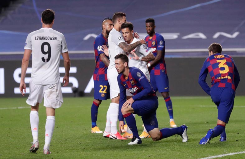 برشلونة يواجه بايرن دون ميسي بذكريات مأساة لشبونة 