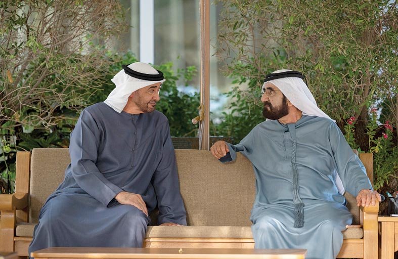 رئيس الدولة ومحمد بن راشد يبحثان شؤون الوطن والمواطن 