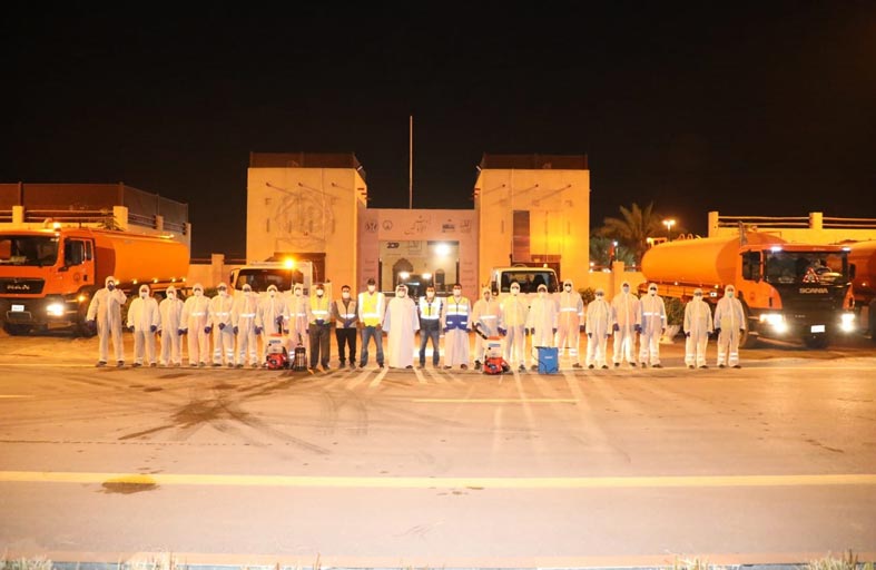 بلدية الحمرية تباشر ولليوم الخامس برنامج التعقيم الوطني 