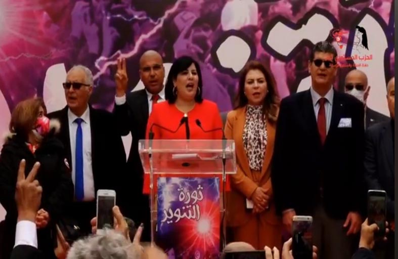 عبير موسي تطالب بتوضيح حول تدخل أمريكا في شؤون حزبها