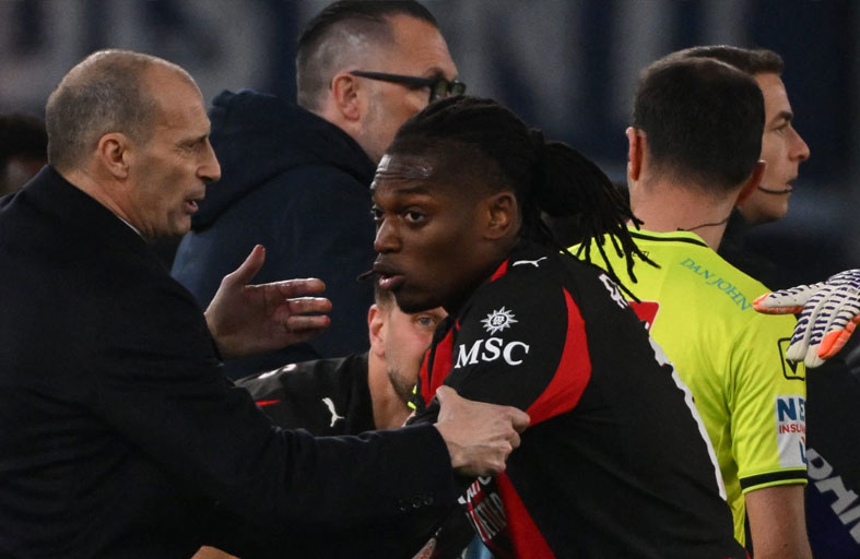 مدرب ميلان يوضح سبب غضب لياو عقب استبداله أمام لاتسيو