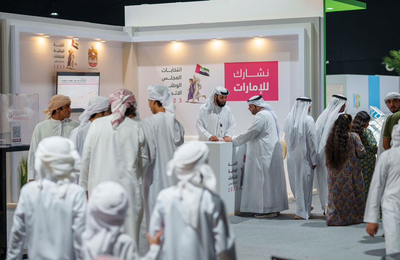 لجنة أبوظبي لانتخابات الوطني الاتحادي تشارك في مهرجان ليوا للرطب