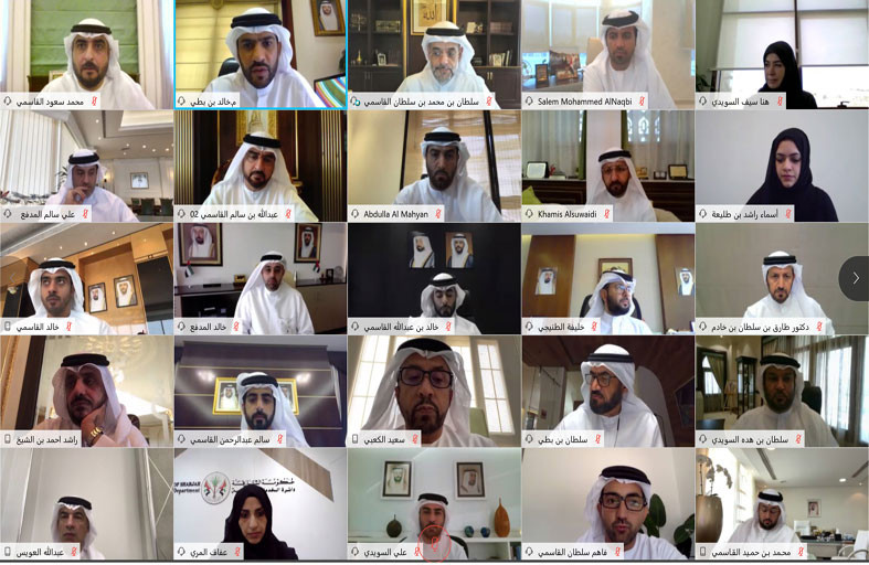 ولي عهد الشارقة يترأس اجتماع المجلس التنفيذي عن بعد