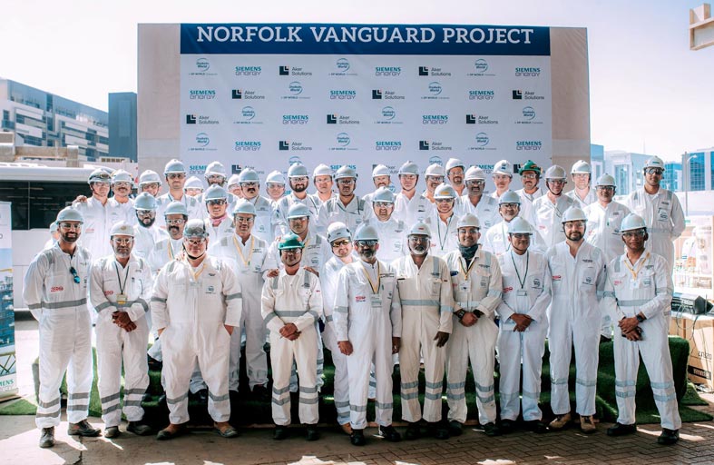 «الأحواض الجافة العالمية» تعلن انطلاق العمل رسمياً في مشروع «نورفولك فانجارد» بالمملكة المتحدة