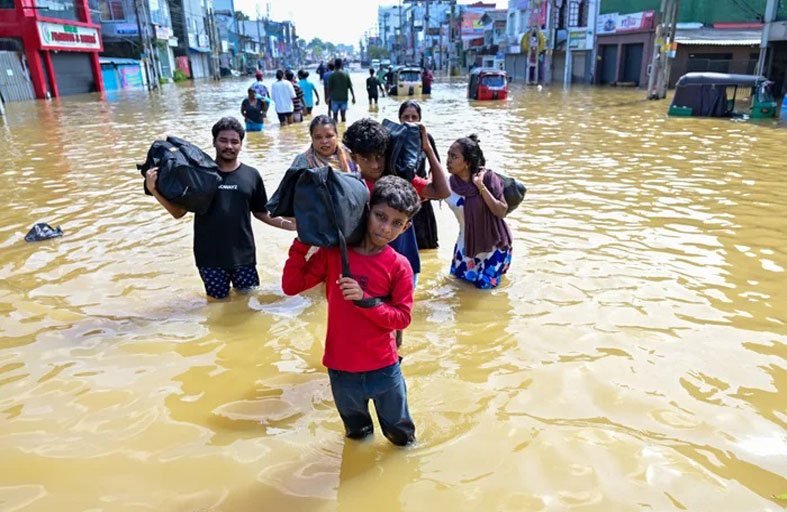 ارتفاع حصيلة قتلى الفيضانات في سريلانكا 