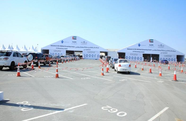 صحة تنقل مركز المسح الوطني في الخوانيج إلى موقعه الجديد بالقرب من إدارة المعثورات والمفقودات التابعة لشرطة دبي