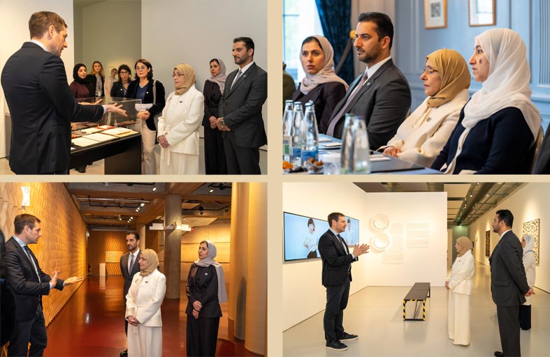 جواهر القاسمي وسلطان بن أحمد القاسمي يلتقيان في جنيف فريق إدارة اللجنة الدولية للصليب الأحمر