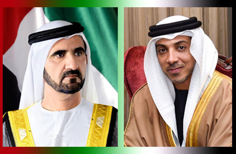 ‎محمد بن راشد ومنصور بن زايد يهنئان رئيس وزراء بيلاروسيا