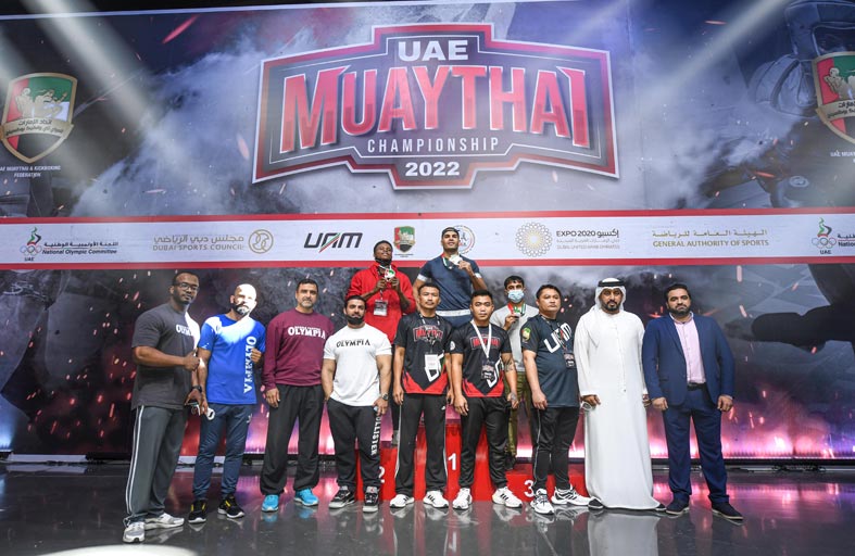 4 ذهبيات وفضية للاعبي منتخبنا الوطني في بطولة الإمارات للمواي تاي