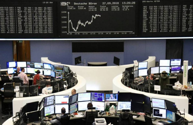 أسهم أوروبا ترتفع في مستهل أسبوع حافل بالبيانات 
