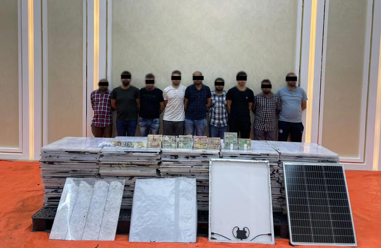 شرطة دبي تضبط طناً و56 كيلو جراماً من مخدر الكريستال