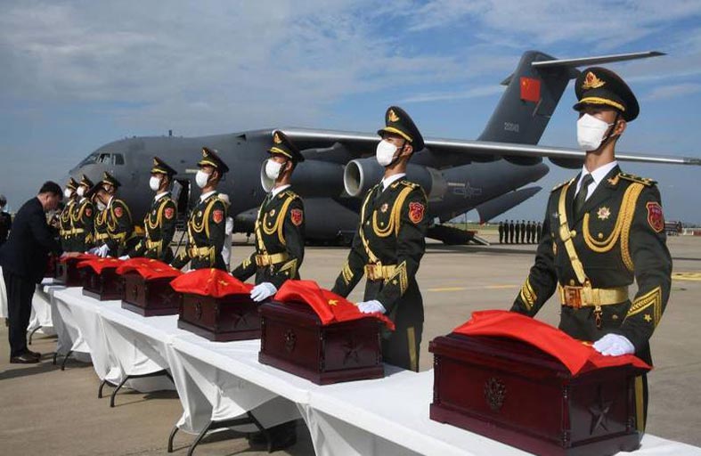 كوريا الجنوبية تعيد رفات 88 جنديا صينيا 