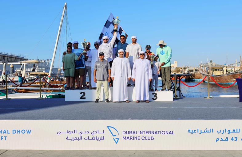 المكحولي 40 يزين ختام بطولة دبي للشراعية 43 قدما