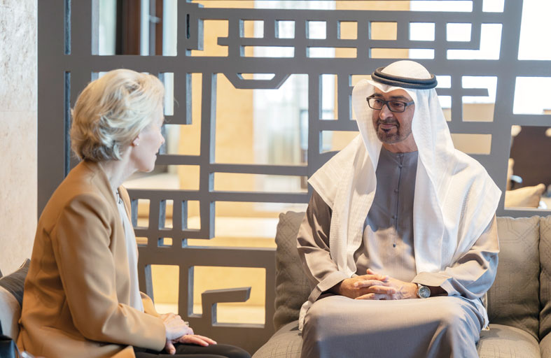 رئيس الدولة يستقبل رئيسة المفوضية الأوروبية 