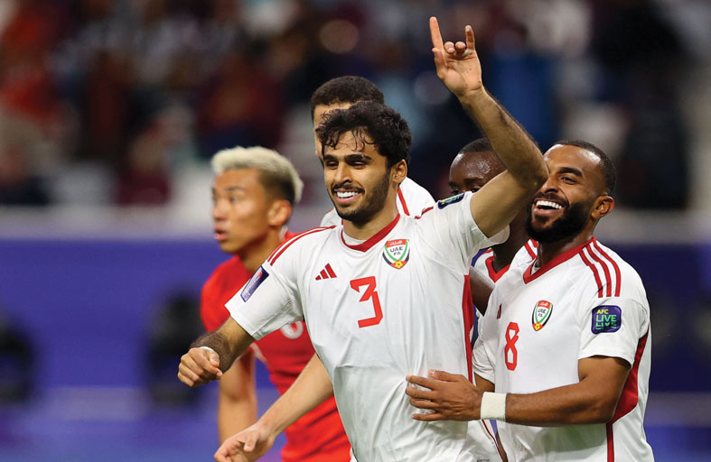 فوز كبير للإمارات على هونغ كونغ في كأس آسيا