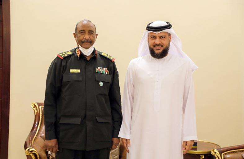 البرهان يستقبل وفدا من خيرية عجمان