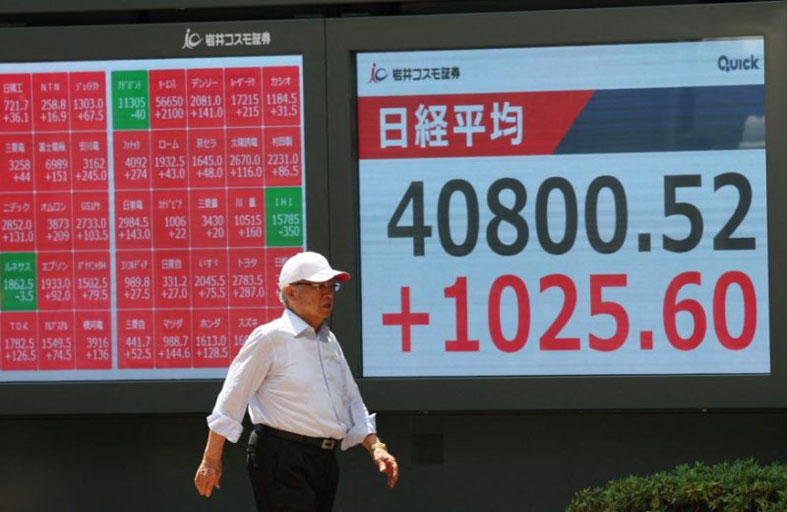 المؤشر نيكي الياباني يهوي 5 % مع ارتفاع أسعار النفط 