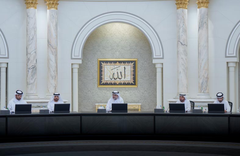 ولي عهد الشارقة يترأس اجتماع المجلس التنفيذي
