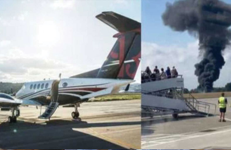 تحطم طائرة صغيرة في لندن