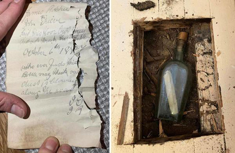 تكتشف رسالة عمرها 135 عاماً في منزلها