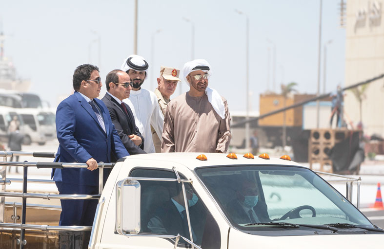 محمد بن زايد يشهد افتتاح قاعدة 3 يوليو العسكرية البحرية