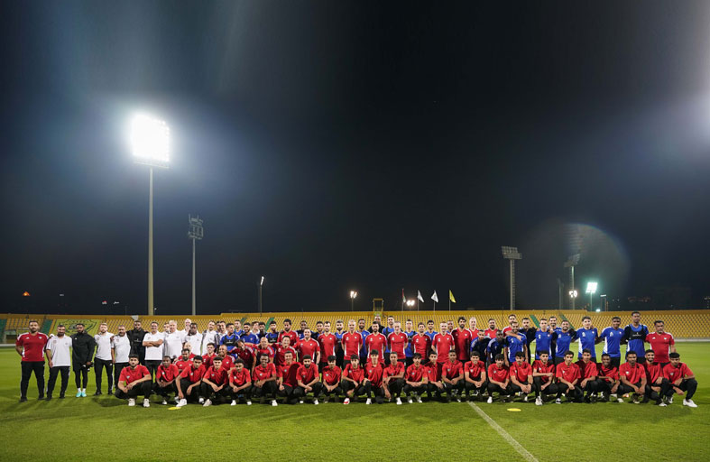 لاعبو أبيض الشباب يلتقون نجوم المنتخب الوطني الأول