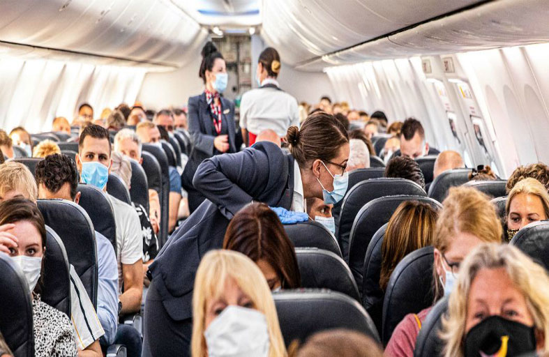 ما هو احتمال الإصابة بفيروس كورونا على متن طائرة...؟