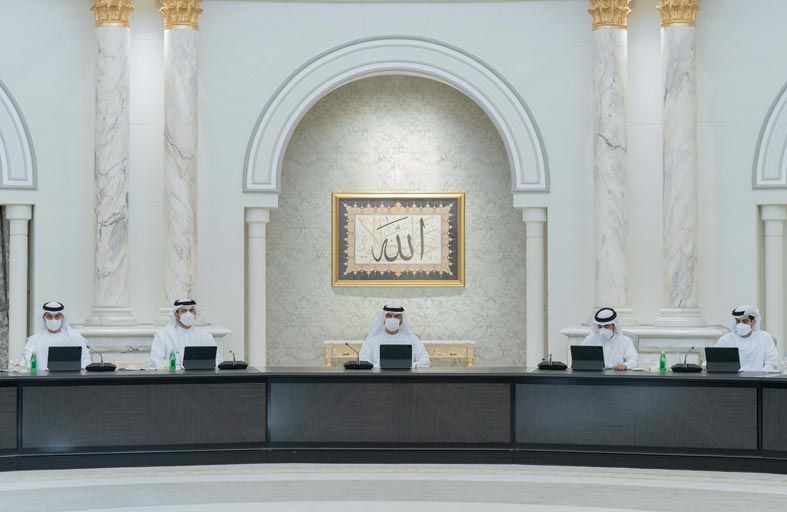 عبدالله بن سالم القاسمي يترأس اجتماع المجلس التنفيذي