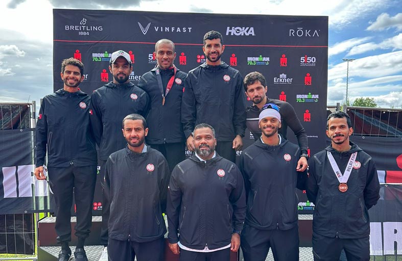 شرطة أبوظبي تفوز بالمركز الأول في الترتيب العام ببطولة برلين للترايثلون